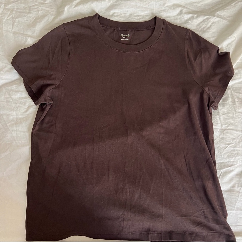 J Crew Brown Vintage Jersey Tee